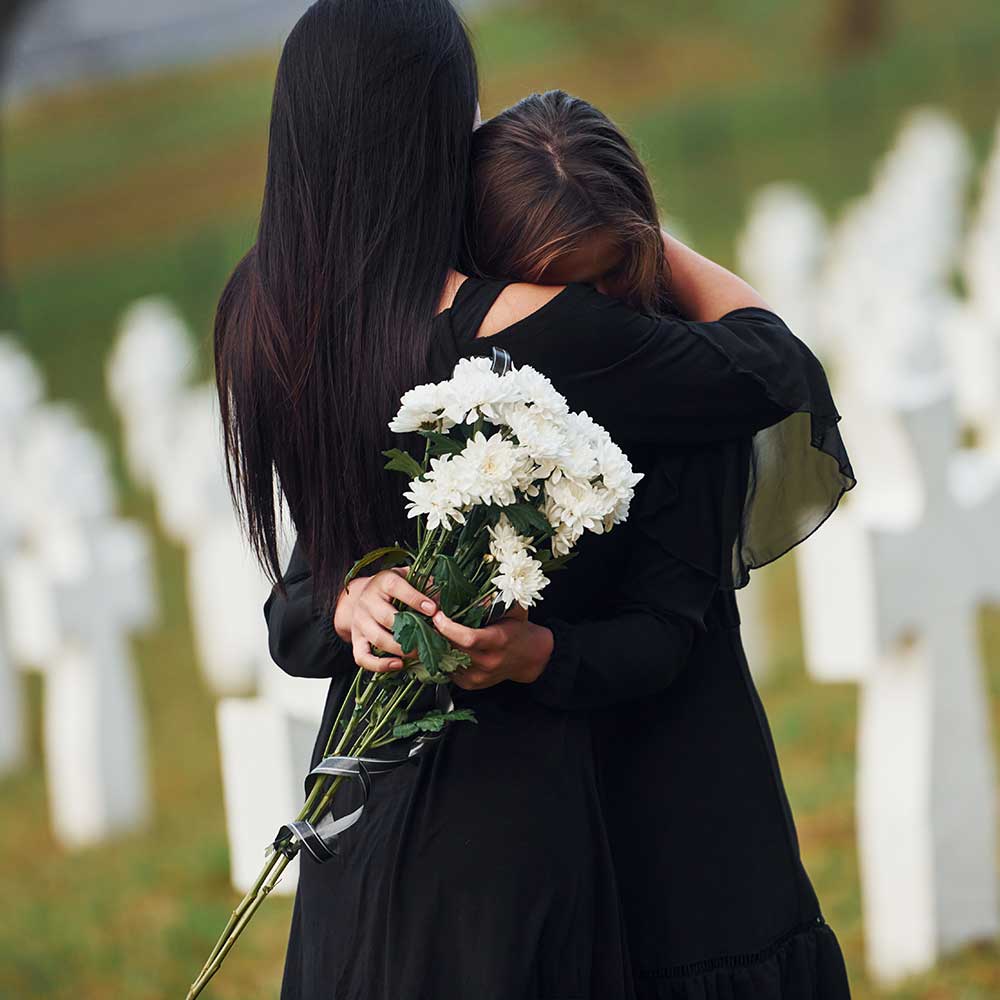 commiato per un funerale di un' agenzia funebre a messina